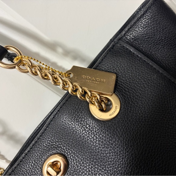 Coach Black Leather Hand Bag - Picture 2 of 5